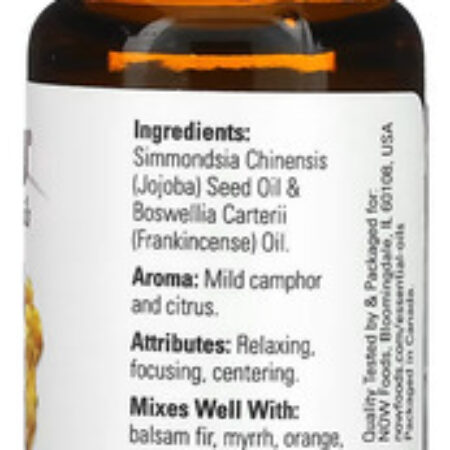 Mistura De Óleo De Olíbano Now Foods 30ml Importado - Imagem 2