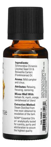 Mistura De Óleo De Olíbano Now Foods 30ml Importado - Imagem 2
