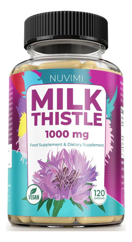 Nuvimi Cardo Mariano 1000 Mg 80% Extrato De Silimarina 120 C