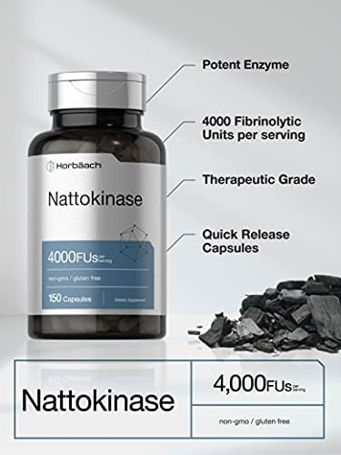Suplemento Horbäach Nattokinase 4000 Fu | 150 Cápsulas | Não - Imagem 2