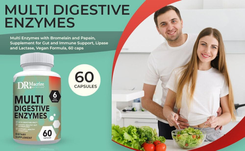 Dr. Cápsulas De Enzimas Digestivas Macrire Nutrition, Multie - Imagem 3