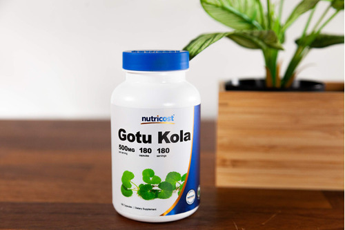 Suplemento Nutricost Gotu Kola 500mg 180 Cápsulas - Imagem 3