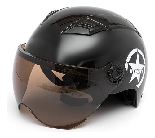 Capacete De Motocicleta Meio Aberto Rosto Proteção Tamanho A - Imagem 2