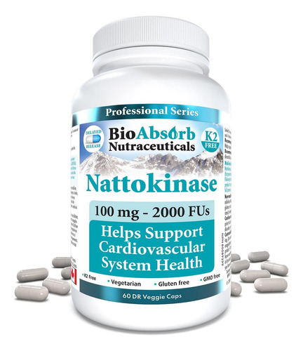 Suplemento Bio Absorb Nattokinase. Enzima De Extrato De Natt