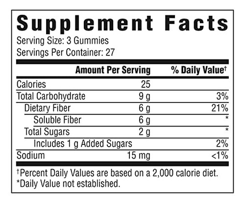 Suplemento De Fibra Prebiótica Benefiber Gummies Para - Imagem 8
