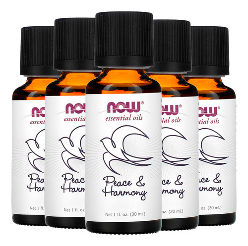 Mistura De Óleos Paz E Harmonia Now Foods 30ml Importado 5un