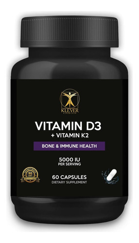 Estilo De Vida Klever | Vitamina D3 E K2 | Suplemento Para S