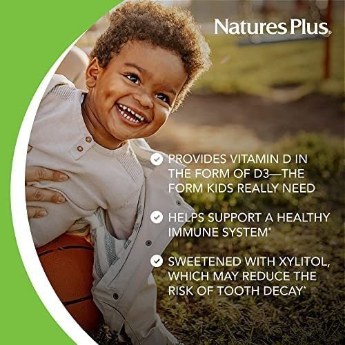 Natures Plus Animal Parade Vitamina D3 Sem Açúcar Para Cria - Imagem 3