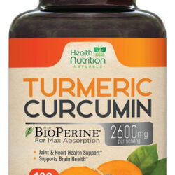 Suplemento De Curcumina De Cúrcuma 2600 Mg Com Extrato De Pi