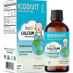 Gotas Líquidas De Cálcio Para Bebês Kiddivit Com Vitamina D