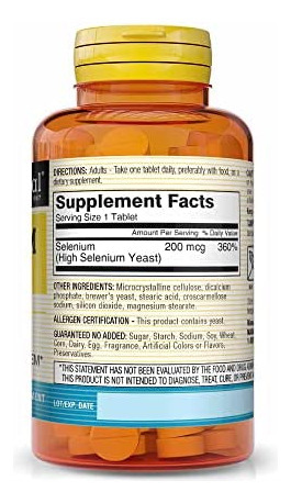 Mason Natural Selenium 200 Mcg - Suplemento Antioxidante Pa - Imagem 2