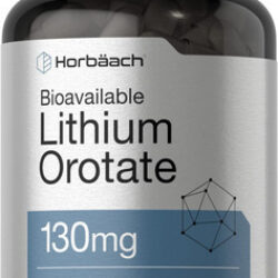 Orotato De Lítio 130mg | 180 Cápsulas | Não Ogm, Sem Glúten