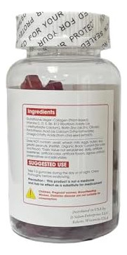 Natureza Genérica Glutationa Collagen Glow, 60 Gomas Orgânic - Imagem 3