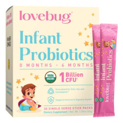 Probiótico Lovebug Usda Organic Para Bebês De 0 A 6 Meses 1b