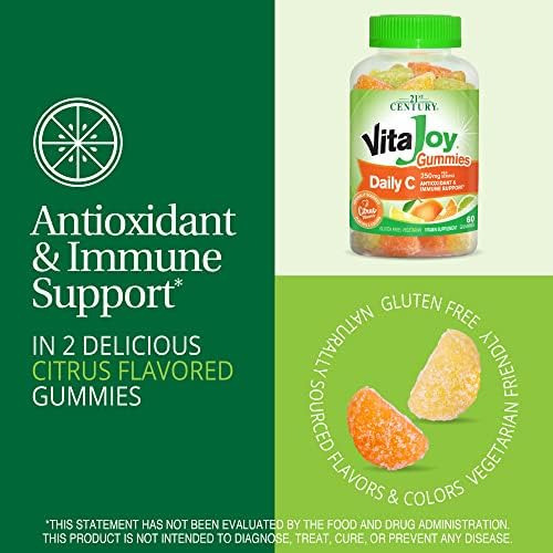 21st Century Vitajoy Daily C 250 Mg Gomas, Frutas Cítricas, - Imagem 2