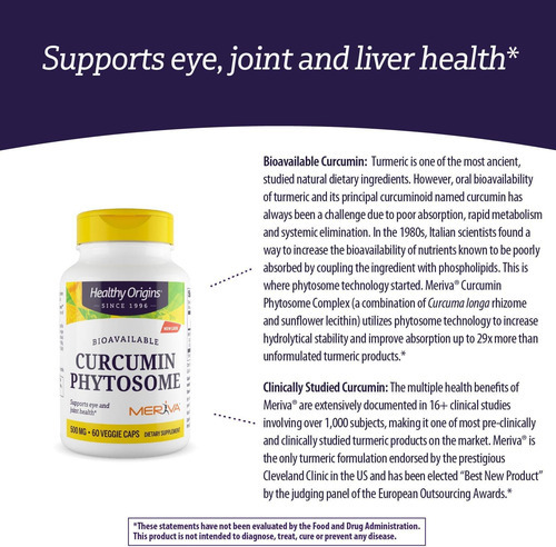 Origens Saudáveis ??curcumin Phytossoma (com Meriva Sf) 500 - Imagem 6