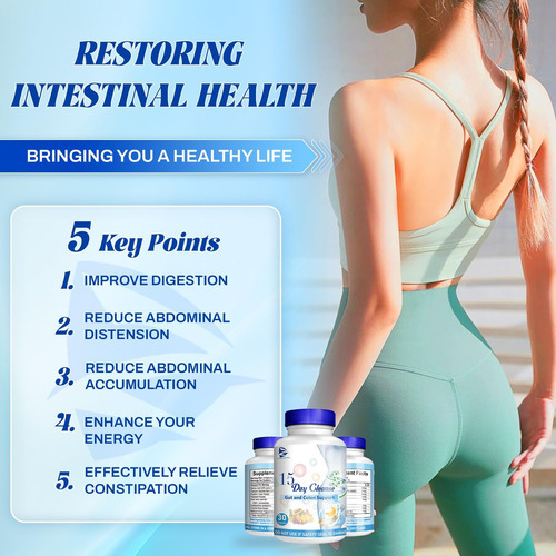 Haiion 15 Dias Cleanse E Suporte Do Cólon - Pastillas De 15 - Imagem 7