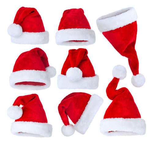 2x Chapéu De Papai Noel, Chapéu De Natal, Traje De Natal E - Imagem 8
