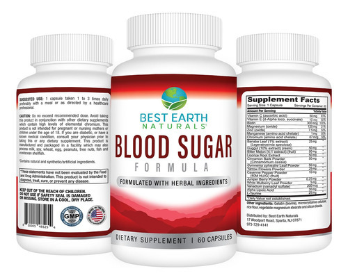 Suplemento De Açúcar No Sangue Best Earth Naturals Advanced - Imagem 2