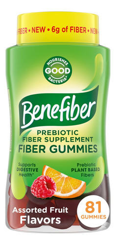 Suplemento De Fibra Prebiótica Benefiber Gummies Para