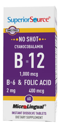 Fonte Superior No Shot Vitamina B12 Cianocobalamina (1000 Mc - Imagem 4