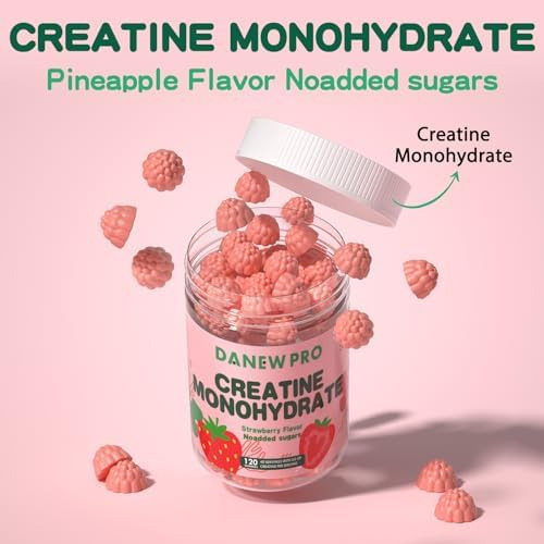 Gomas De Monohidrato De Creatina Danew Pro 5000 Mg Para Home - Imagem 2