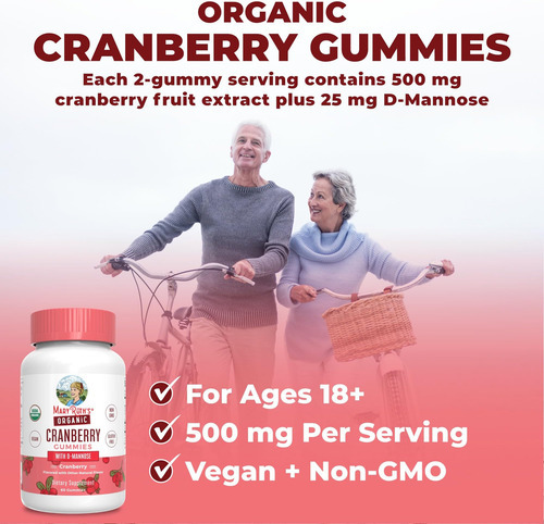 Gomas De Cranberry Orgânicas Por Maryruths | Suplemento De C - Imagem 6