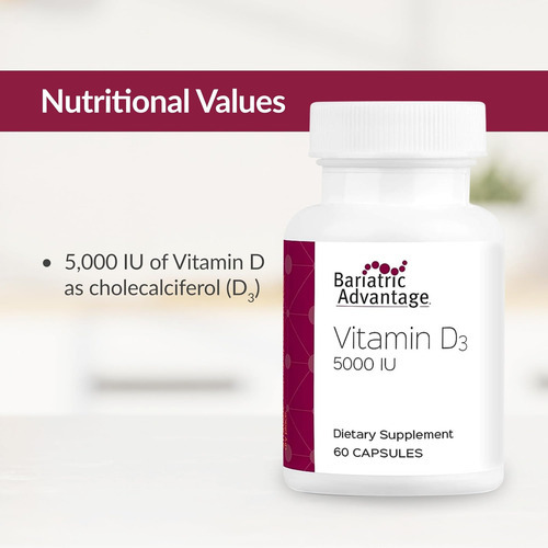 Bariátrica Advantage Vitamina D3 5.000 Ui - Vitamina D Bariá - Imagem 5