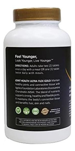 Ageless Ultra Flex Gold Joint Health Glucosamina E Condroiti - Imagem 7