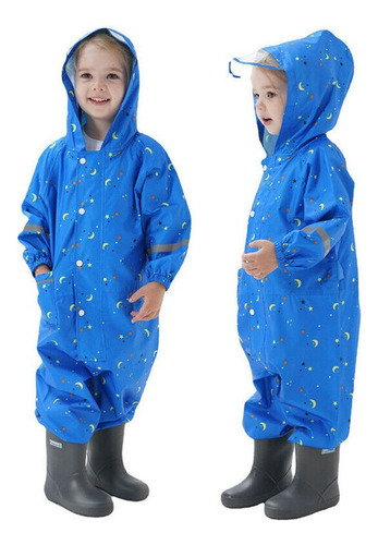 Capa De Chuva Infantil Capa Impermeável Poncho Fato De Chuva - Imagem 44
