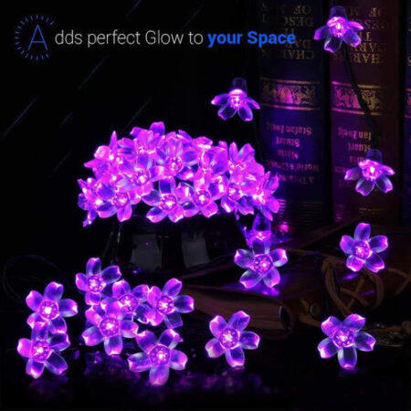 5m Luzes Natal Ao Ar Livre Luz Solar Da Corda Da Flor 20led- - Imagem 48