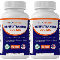 Vitamina B-12/ Vitamatic / 90 Cápsulas / Pacote Com 2