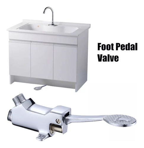A A * Válvula De Pedal De Água Com Pedal De Cobre - Imagem 8