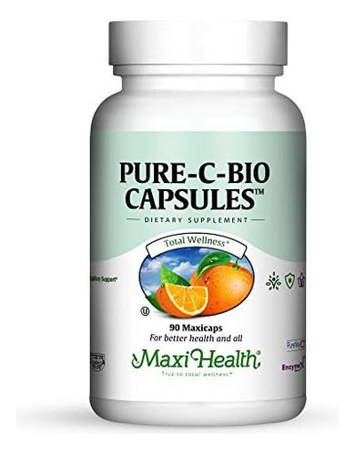 Maxi Health Pure Vitamin C - Com Bioflavonóides - Suporte Im - Imagem 6