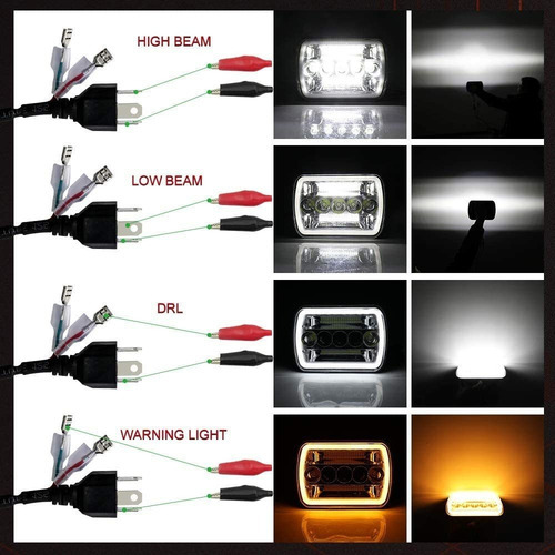 O Farol Conduzido Quadrado Ilumina 5x7 H6052 H6053 H6054 H6 - Imagem 5