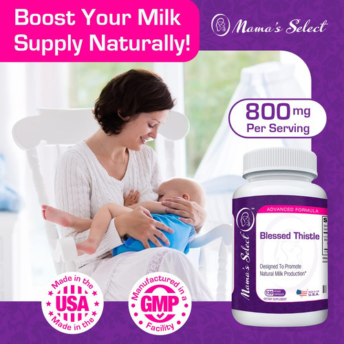 Suplemento De Amamentação Mamas Select Blessed Thistle, 800 - Imagem 2