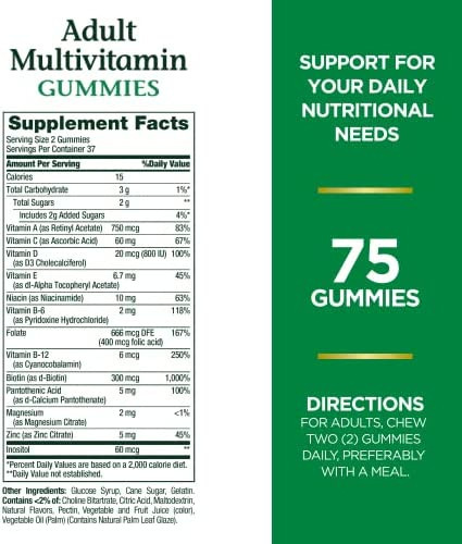Multivitamínico Para Adultos Natures Bounty, Suplemento Vi - Imagem 2