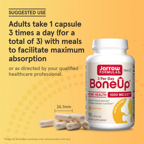 Jarrow Formulas Boneup Três Por Dia Para Densidade Óssea E N - Imagem 7