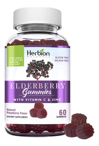 Gomas De Sabugueiro Herbion Com Vitamina C E Zinco - Suporte