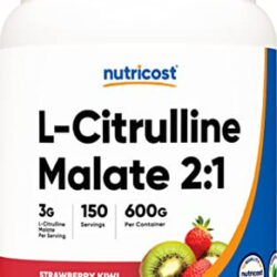 Suplemento Nutricost L-citrulina Malato 2:1 600g De Morango