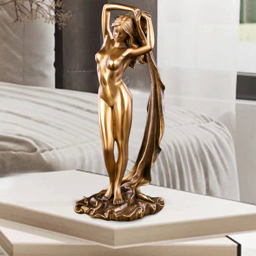 Estátua Feminina De Resina Nua, Artesanato Doméstico, Orname