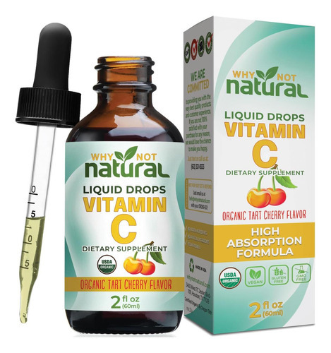 Por Que Não Suplemento De Gotas De Vitamina C Líquida Orgâni