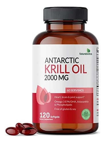 Óleo De Krill Antártico Futurebiotics 2.000 Mg Com Astaxant - Imagem 3