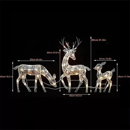 Decoração De Natal Elk Led Garden Lights - Imagem 10