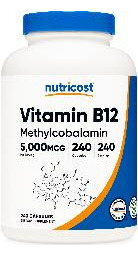 Suplemento Nutricost Vitamina B12 Metilcobalamina 5000mcg 24 - Imagem 2