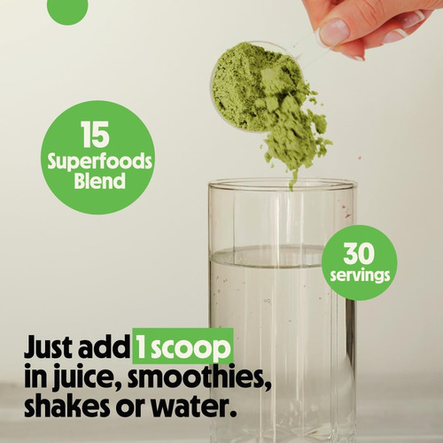 Better Alt Greens Powder, Detox & Debloat Com 15 Super Green - Imagem 2