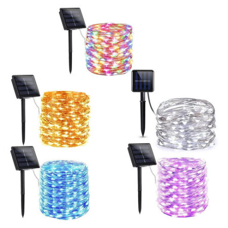 1 Solar String Lights Decoração De Natal Ao Ar Livre 20m 200 - Imagem 3