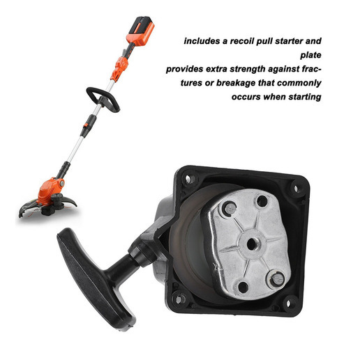 Conjunto Trimmer Pull Start Starter Recoil Para 33cc 36cc - Imagem 7