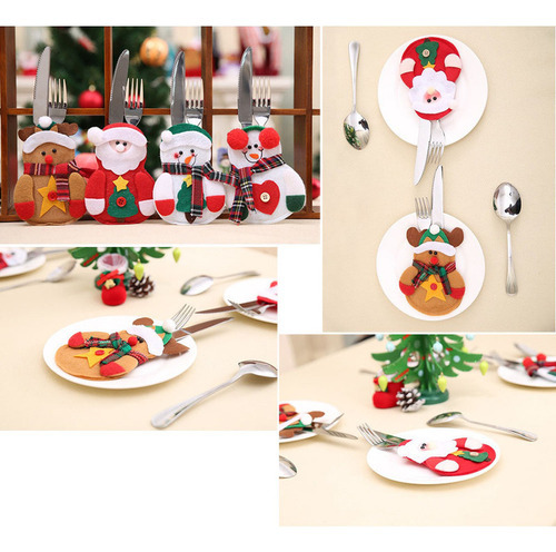 24 Picks De Natal Arranjo Enfeite Decora Natalina Mesa - Imagem 5