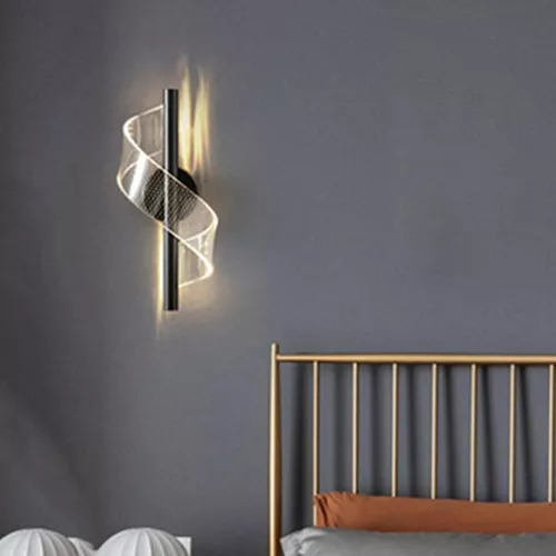 Luz De Parede Led Minimalista Moderna Sala De Estar, Qu — foto 3 Luz De Parede Led Minimalista Moderna Sala De Estar, Qu - Imagem 3